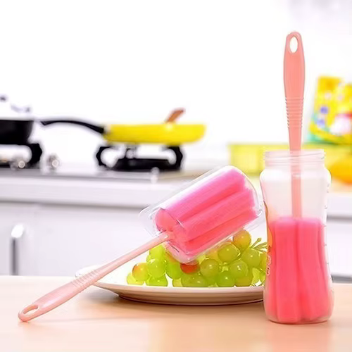 Cepillo limpiador esponja para copas de vino y botellas - 2 unidades - imagen 3