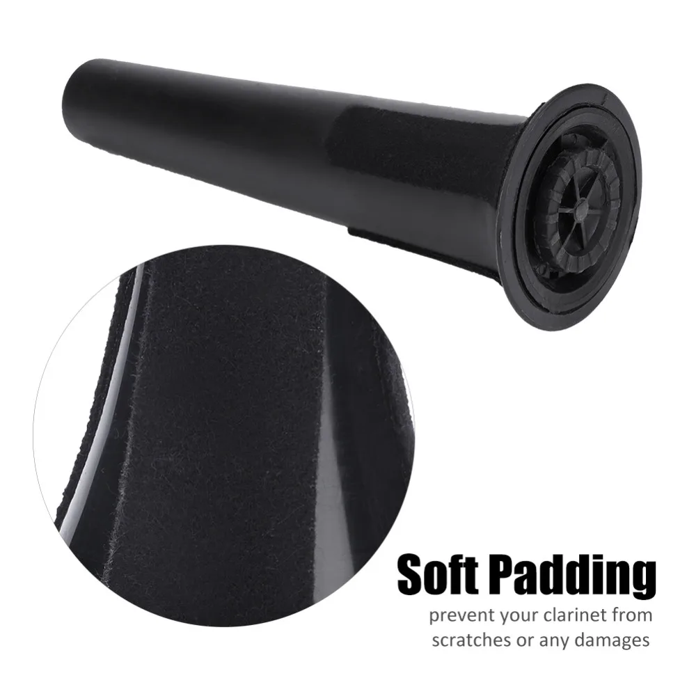Soporte trípode plegable para saxofón soprano negro estable compacto