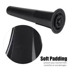 Soporte trípode plegable para saxofón soprano negro estable compacto