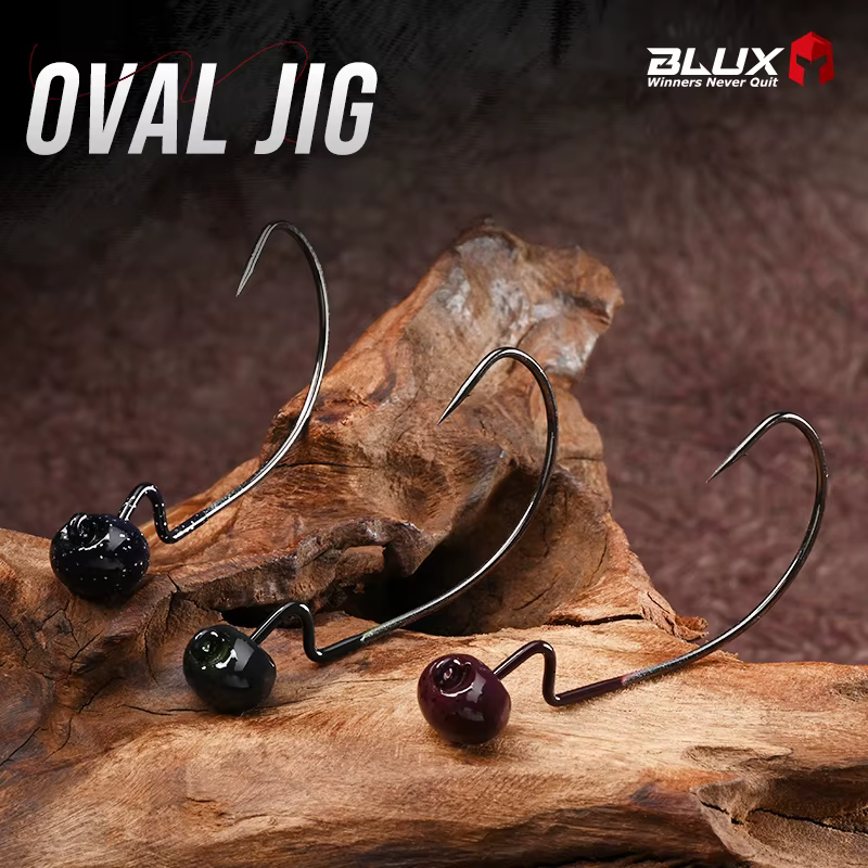 BLUX Jig Head Ovalado para Vinilo con Anzuelo Giratorio - imagen 5