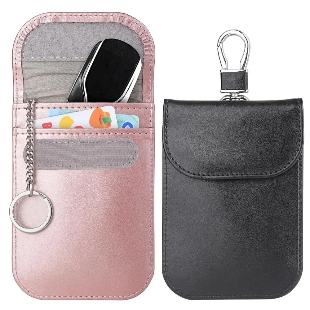 Funda llaves RFID antirrobo de cuero con bloqueo - imagen 2
