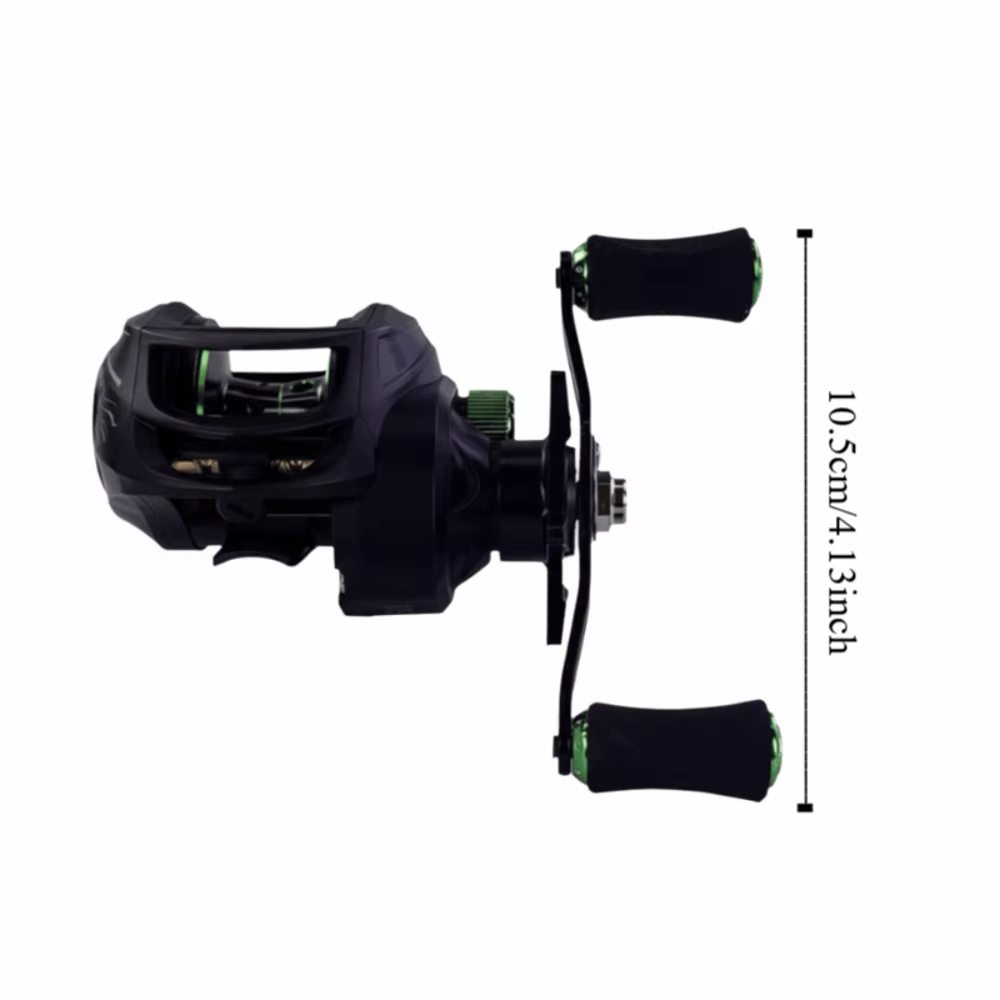 Vista general del carrete de baitcasting HL