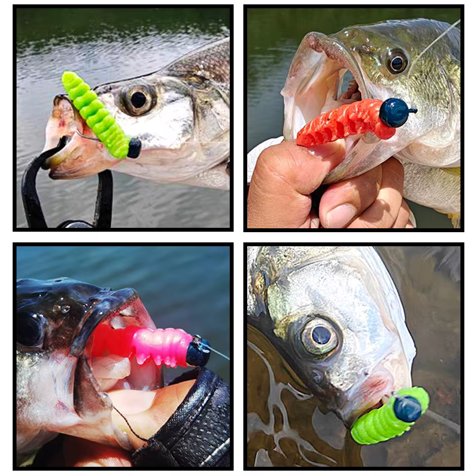 Spinpoler Señuelo de larva TPR flotante para lubina y trucha - imagen 3