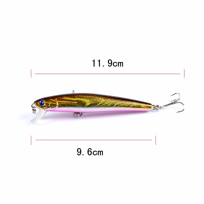 Señuelo Minnow para lubina y trucha, pesca en agua salada y dulce - imagen 3