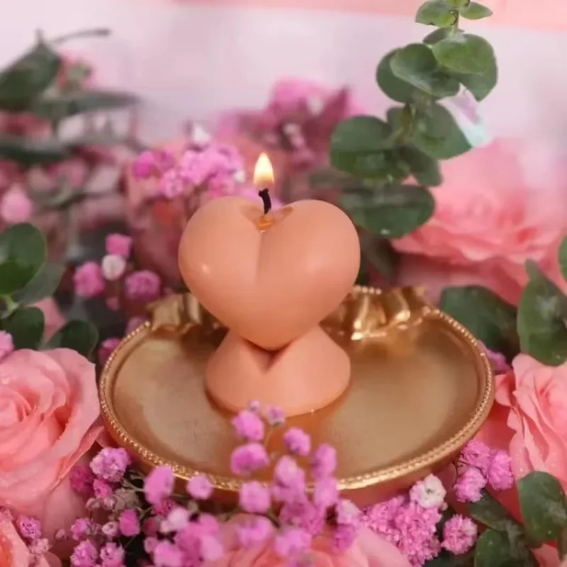 Molde de silicona con forma corazón para vinilos y señuelos - imagen 3