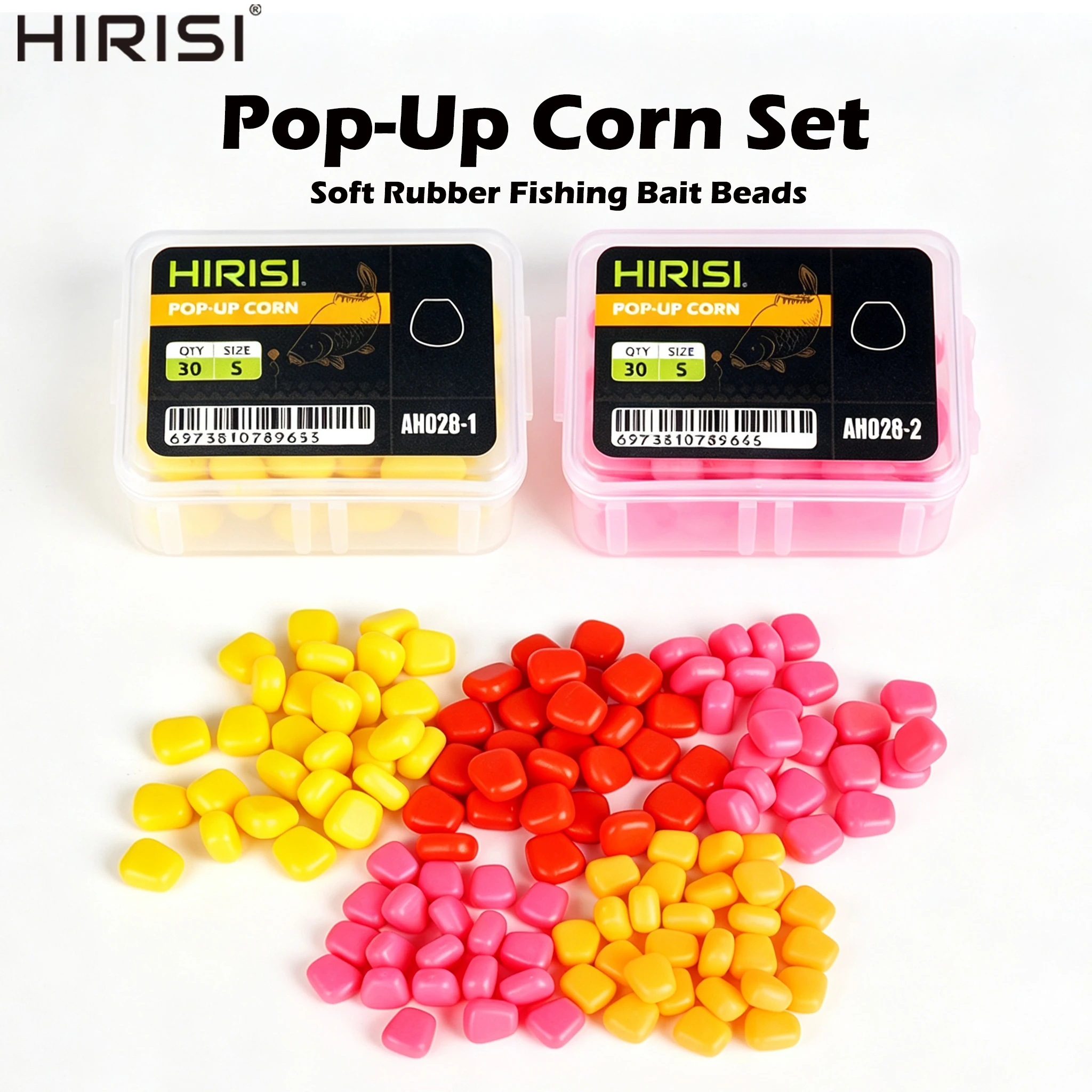 Señuelos de maíz flotante HIRISI para carpa con plástico suave - imagen 5