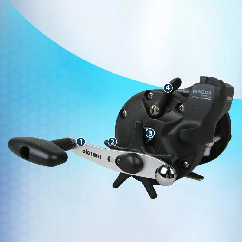 Carrete Okuma 20D con contador digital de línea y lanzamiento largo - imagen 3