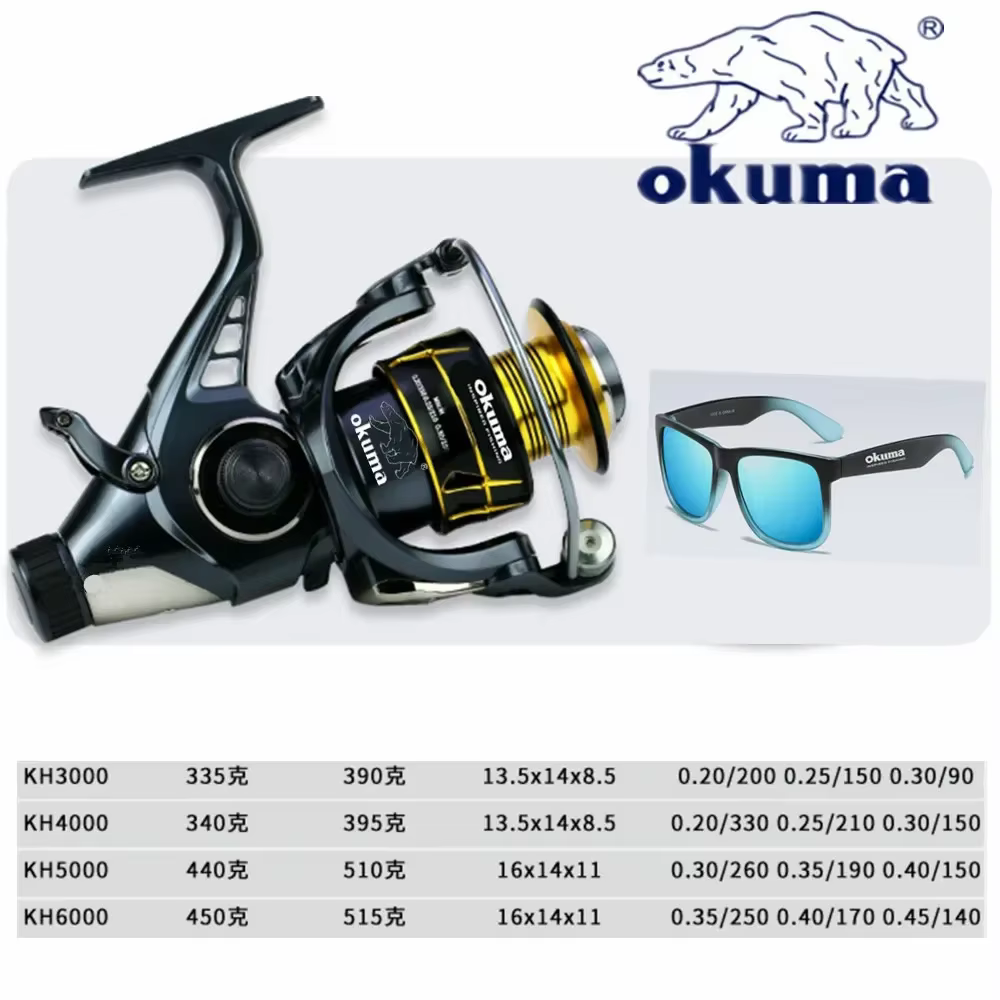 Okuma Saltiga Max Drag – Doble freno 18kg carrete spinning G3000-G6000 - imagen 2