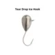 Hayabusa Jig Head de tungsteno lágrima para pesca en hielo