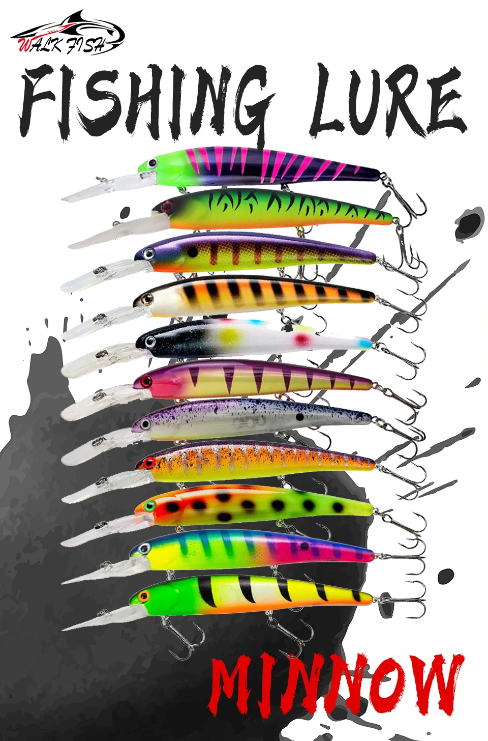 WALK FISH minnow flotante 120mm 20g