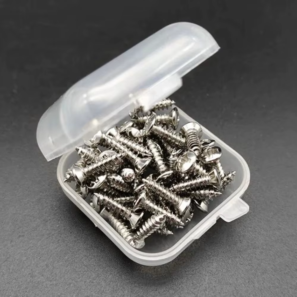 Tornillos metálicos fijos para golpeador de guitarra eléctrica - imagen 5
