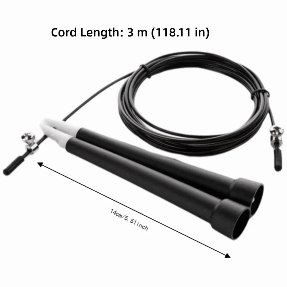 Cuerda de saltar acero con PVC anti-enredos y longitud ajustable - imagen 4