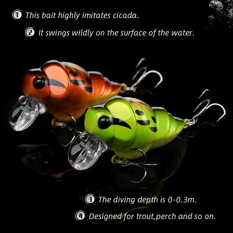 Cigarra ALLBLUE BFS 6,3g – Crankbait flotante para lubina - imagen 5