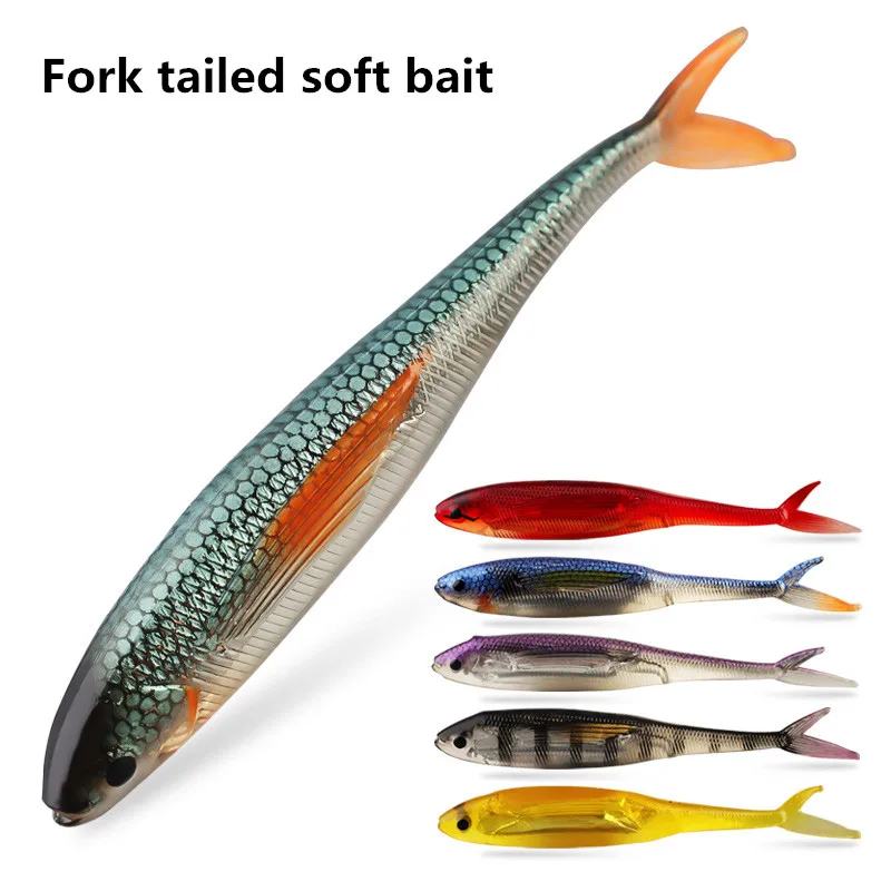Twister blando 12cm 9g cola horquilla – 6 colores mar