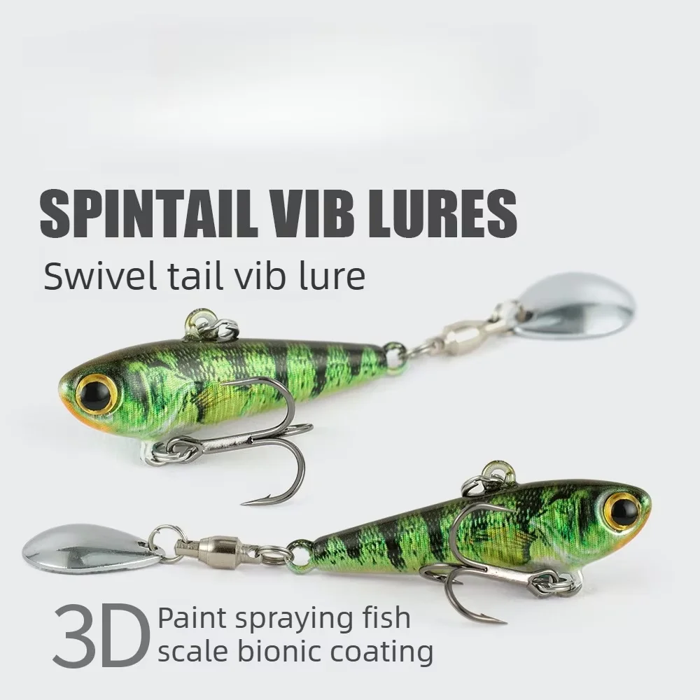 Señuelo VIB Spintail con escamas 3D realistas para lubina - imagen 2