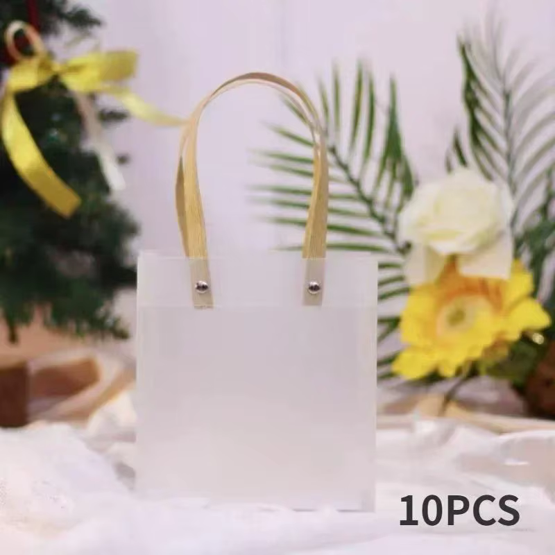 Detalle del acabado y asas de las bolsas