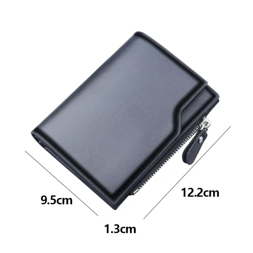 Cartera para hombre de cuero sintético con cierre y tarjetero - imagen 5