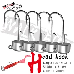 WALK FISH Ned Rig Jig Head – Cabezal hongo 1,5-10g finesse lubina