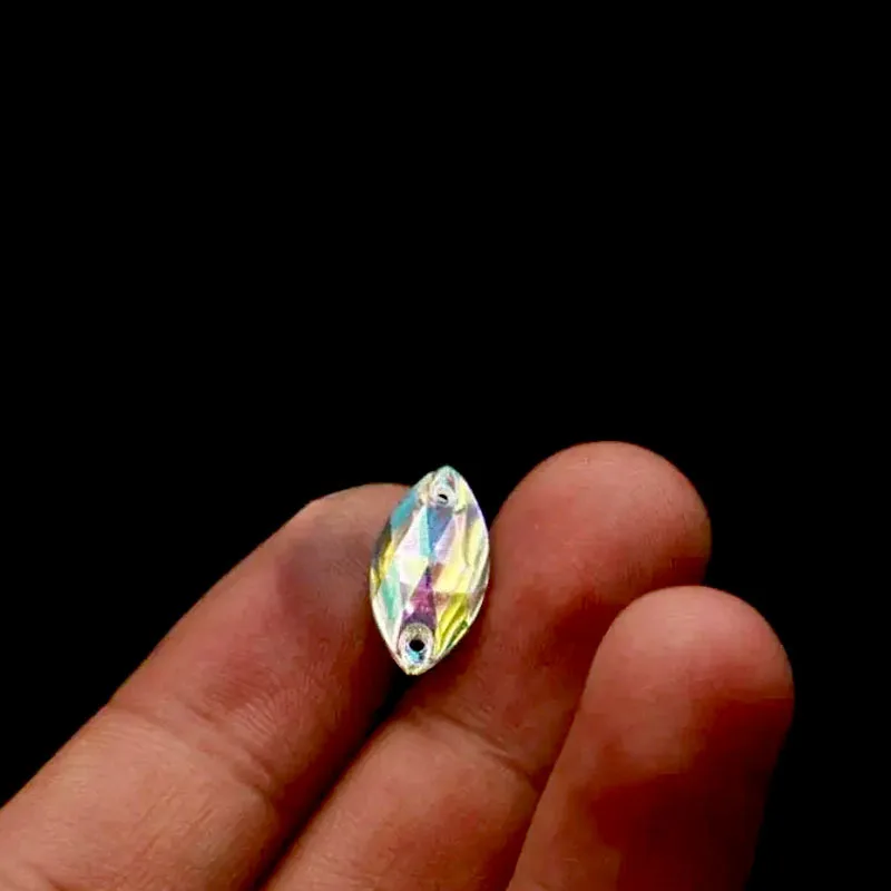 Cuchillas reflectantes iridiscentes tipo lágrima para pesca con mosca - imagen 5