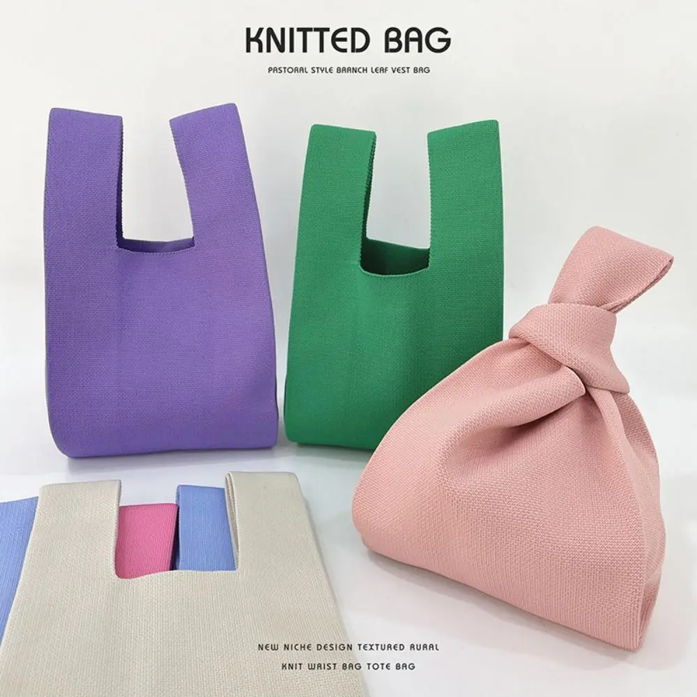 Bolsa de pesca tote tejida con nudo, gran capacidad reutilizable - imagen 4