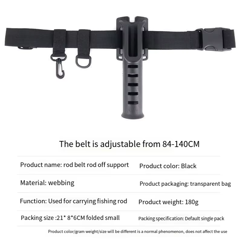Soporte para caña con cinturón ajustable portátil - imagen 4