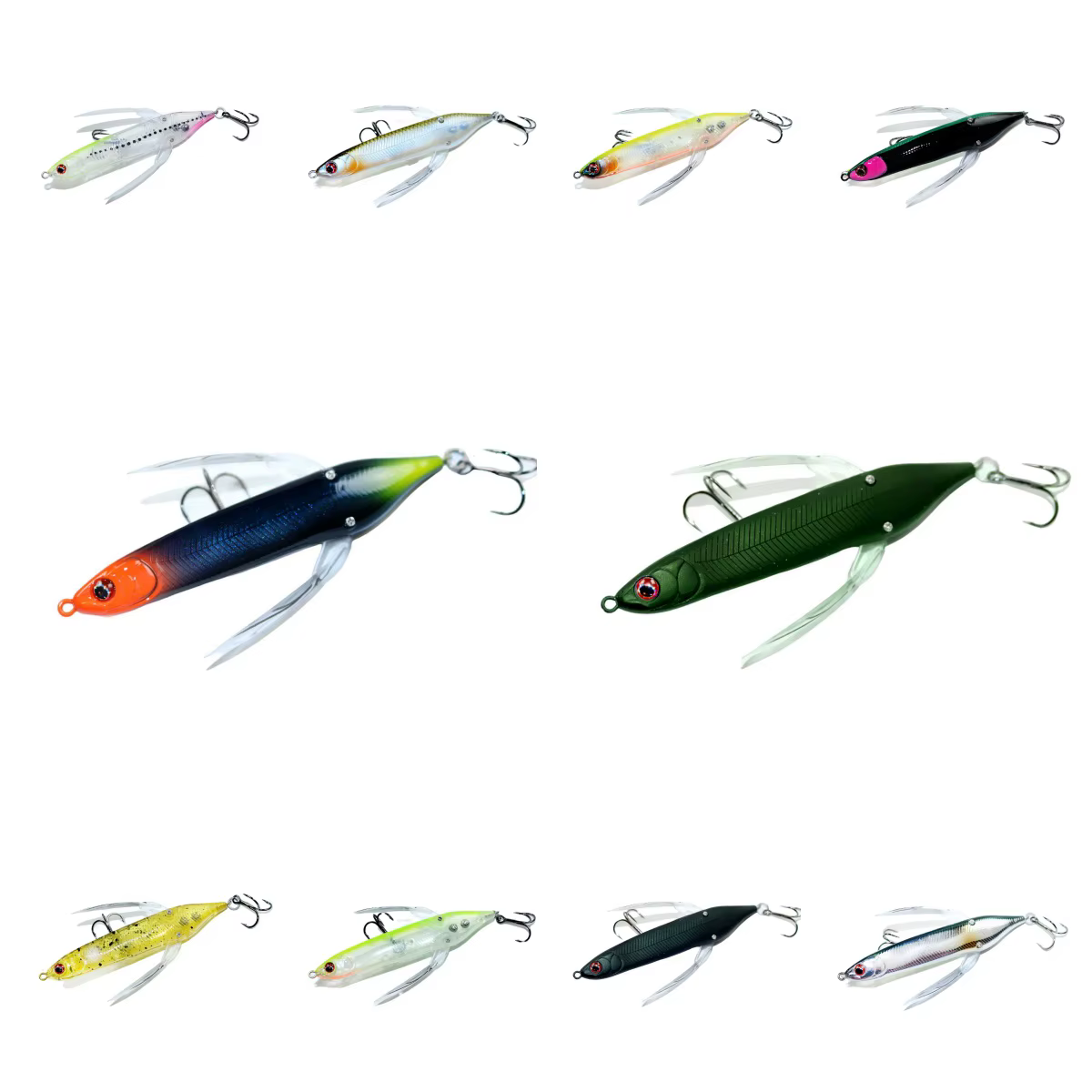 Señuelo Lápiz Topwater 80mm - Minnow Crankbait Spinner Buzzbait - imagen 5