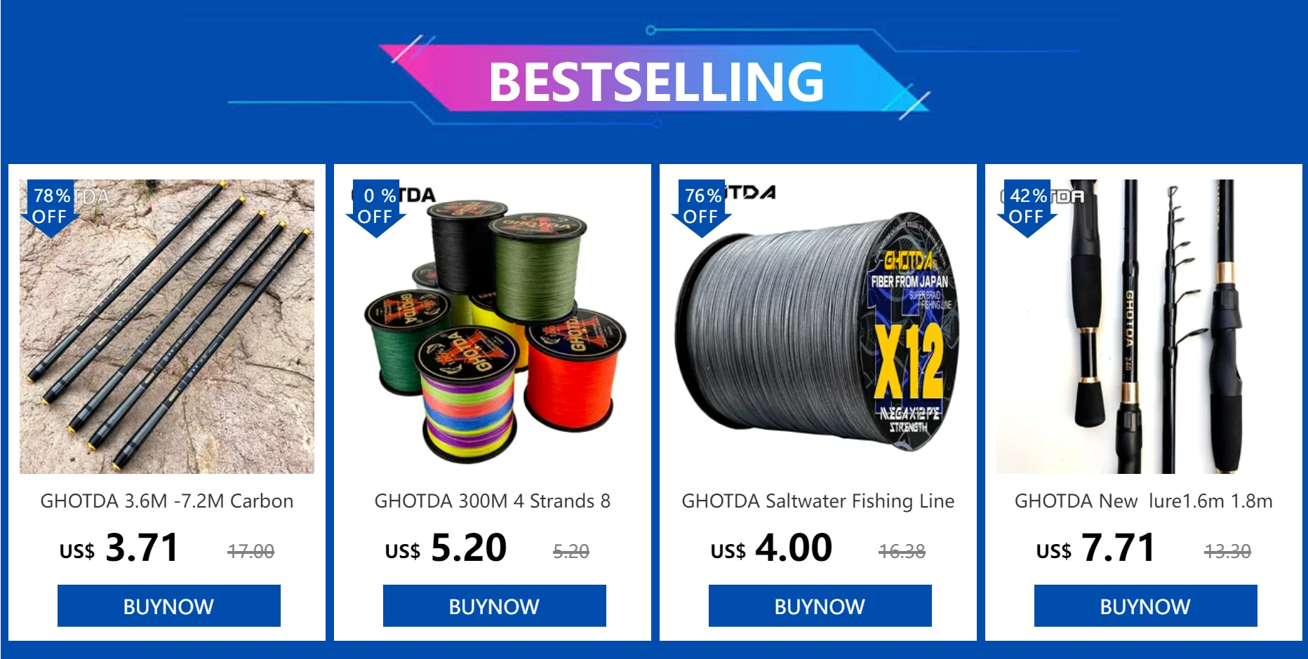 Carrete GHOTDA NX vista general