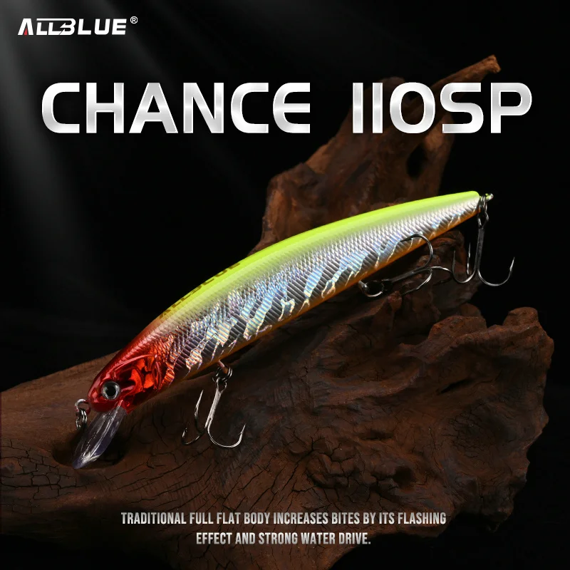 ALLBLUE JERKBAIT CHANCE 110SP - Señuelo suspendido para lucio - imagen 2