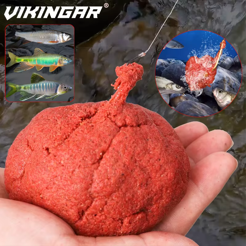 Vinilo rojo para pesca de mar – Señuelo blando con aroma atrayente - imagen 5