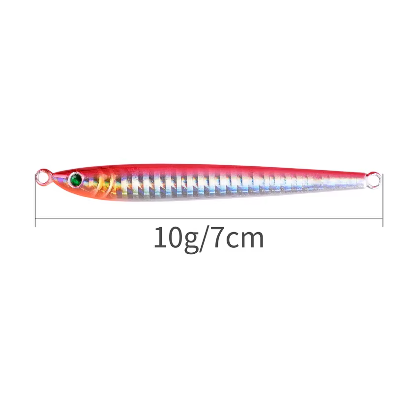 Jig de metal jigging lento para pesca en mar costa litoral