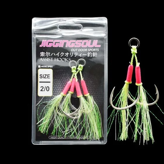 Kabura Snapper Assist Hook con falda de silicona y cabeza plomada