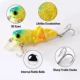 Señuelo crankbait topwater saltamontes insecto con triple gancho - imagen 4