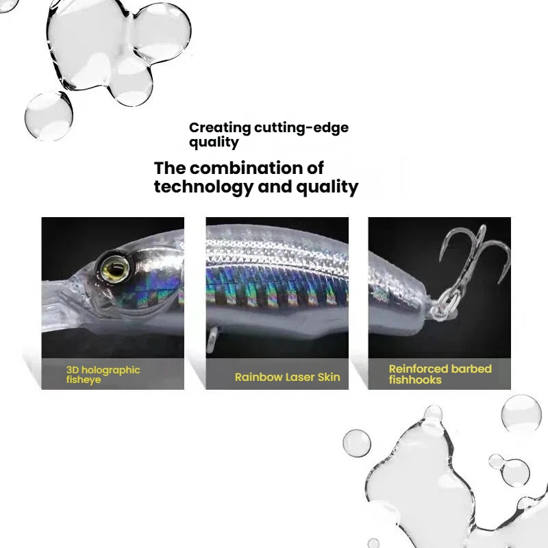 Señuelo artificial tipo minnow de 5.5cm para pesca de lubina y lucio