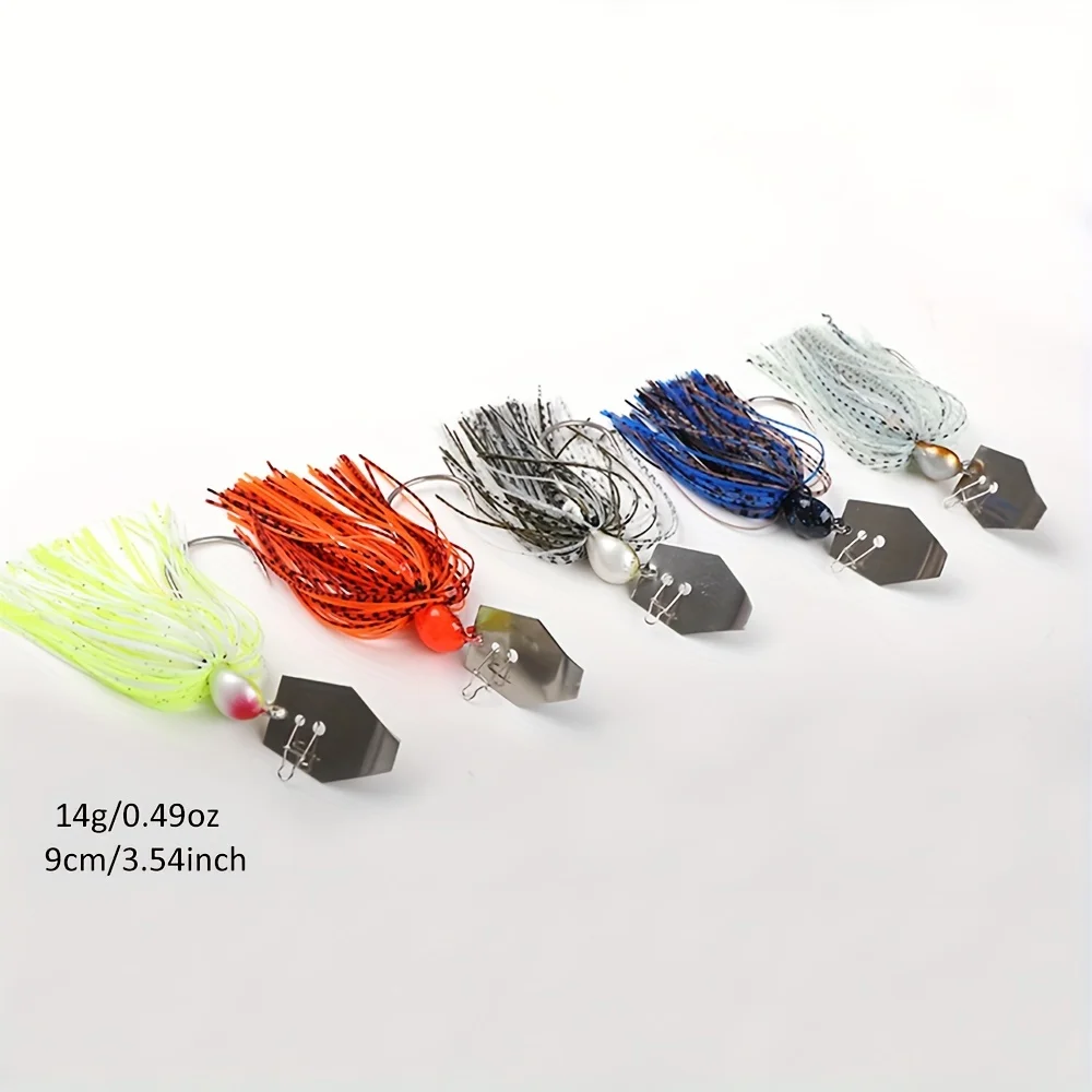 Detalle del cuerpo del jig señuelo tipo chatterbait