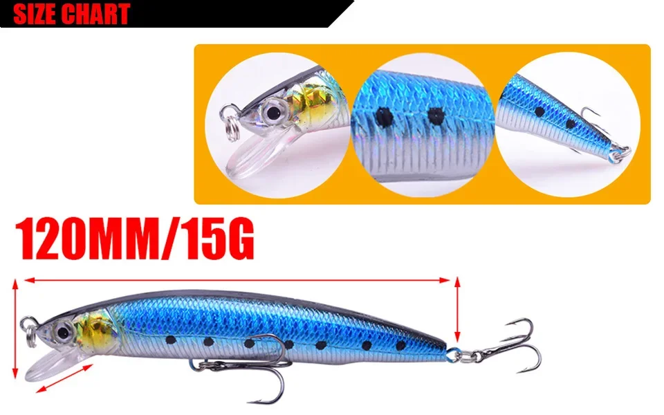 Señuelo Minnow WD-045 primer plano