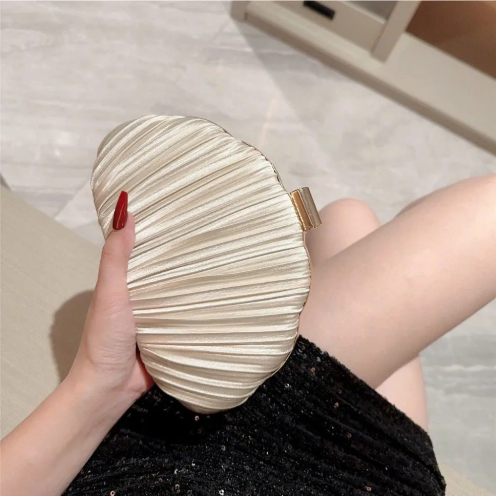 Bolso de noche elegante con correa cruzada, forro de nailon - imagen 5