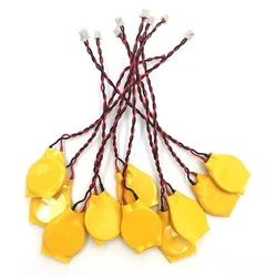 Batería CR2032 de 3V con cables de 2 pines para CMOS portátil