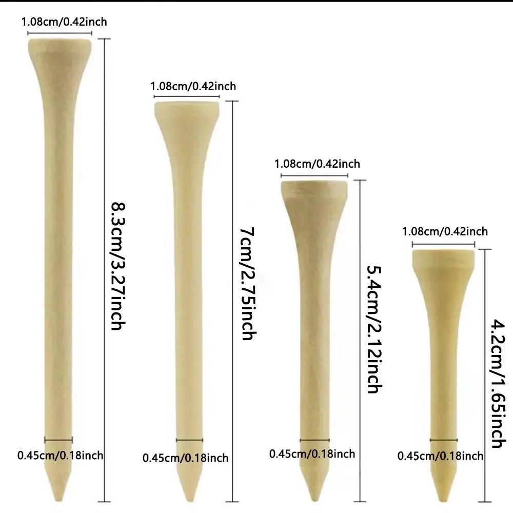 Soportes de bola de golf de bambú biodegradables y resistentes - imagen 5