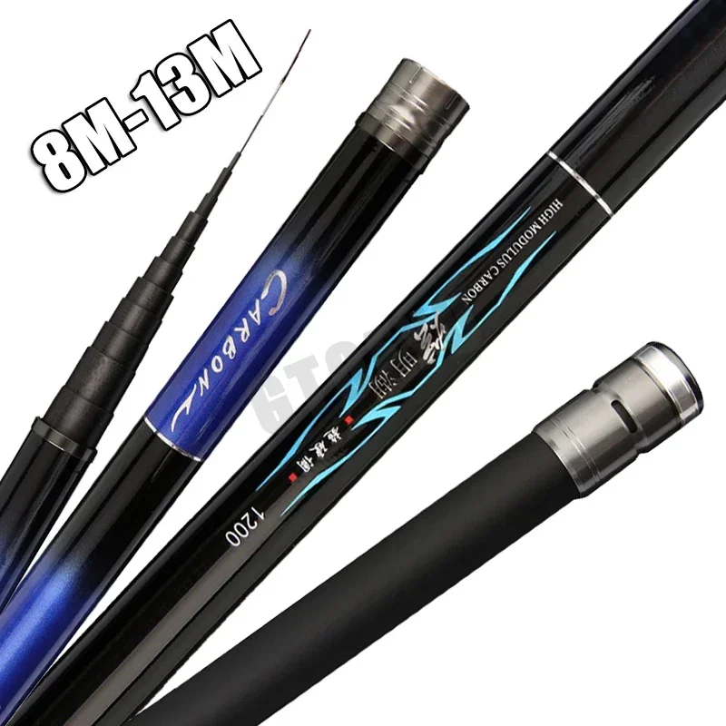 Caña telescópica de carbono ligera para carpa, río y lago - imagen 3