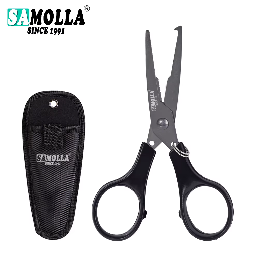 Tijeras de pesca con cortador de línea trenzada PE - Acero inoxidable
