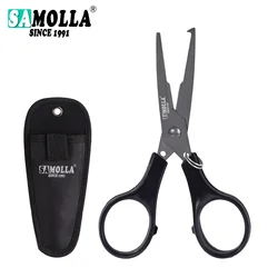 Tijeras de pesca con cortador de línea trenzada PE - Acero inoxidable