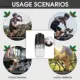 Botella de agua para bicicleta degradado con agarre ergonómico