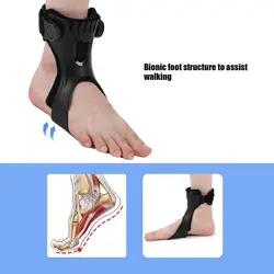Soporte AFO pie caído con hebilla ajustable invisible, alivio