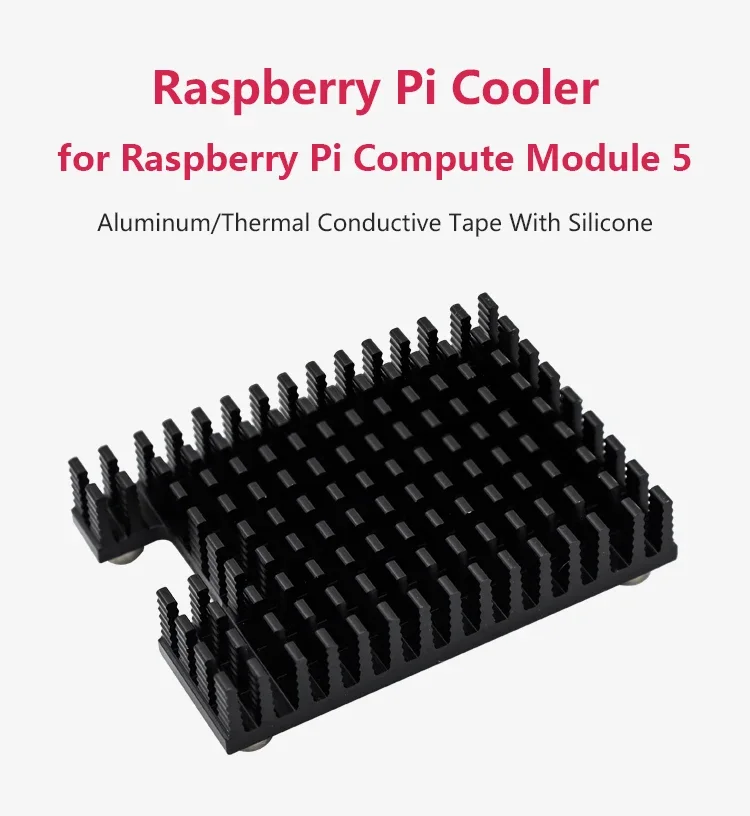 Disipador de calor Raspberry Pi CM5 en aluminio