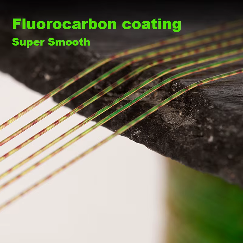 Línea camuflada para carpa - monofilamento con fluorocarbono - imagen 3