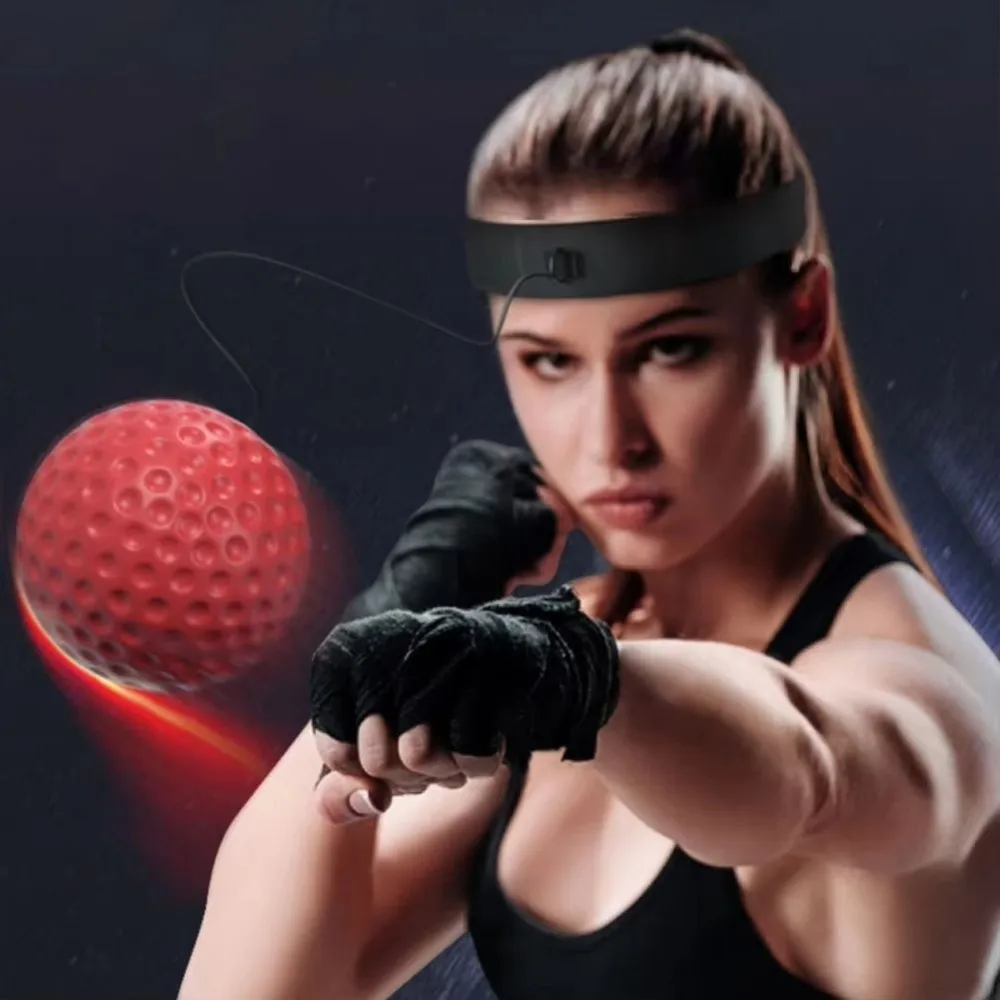 Reflex Punching Ball de PU, pelota de reacción con diadema - imagen 2