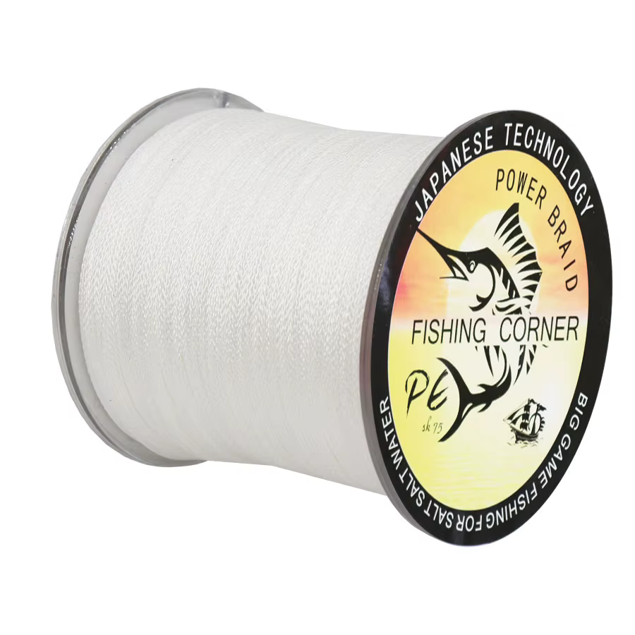 Sedal Trenzado Multifilamento 4 Hebras – Blanco para Trucha