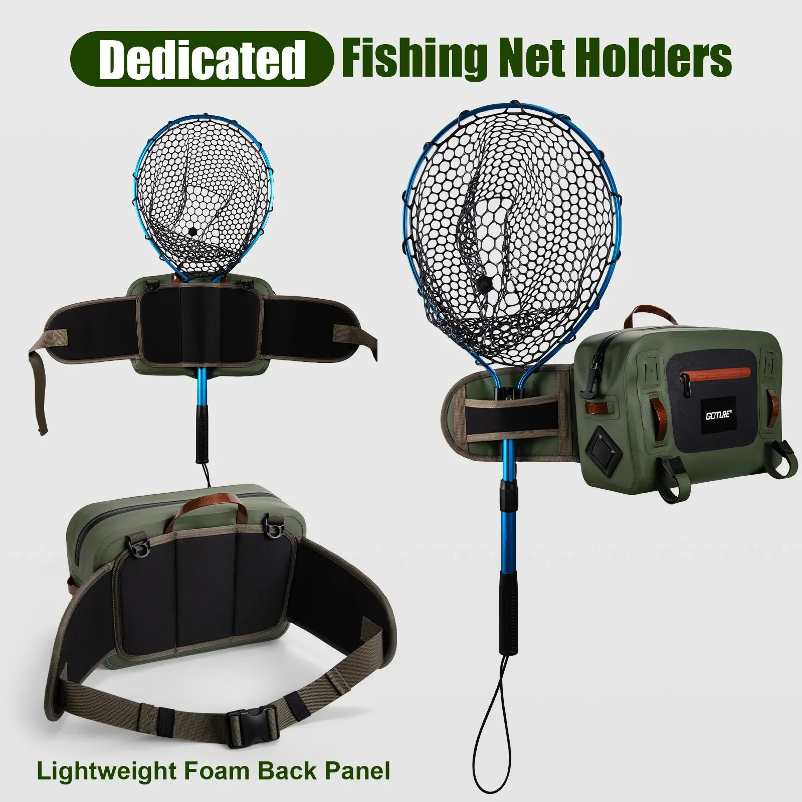 Bolsa de cintura impermeable para pesca con mosca ultraligera - imagen 2