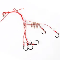 Anzuelos triples de remate – Acero inoxidable con púas para pesca