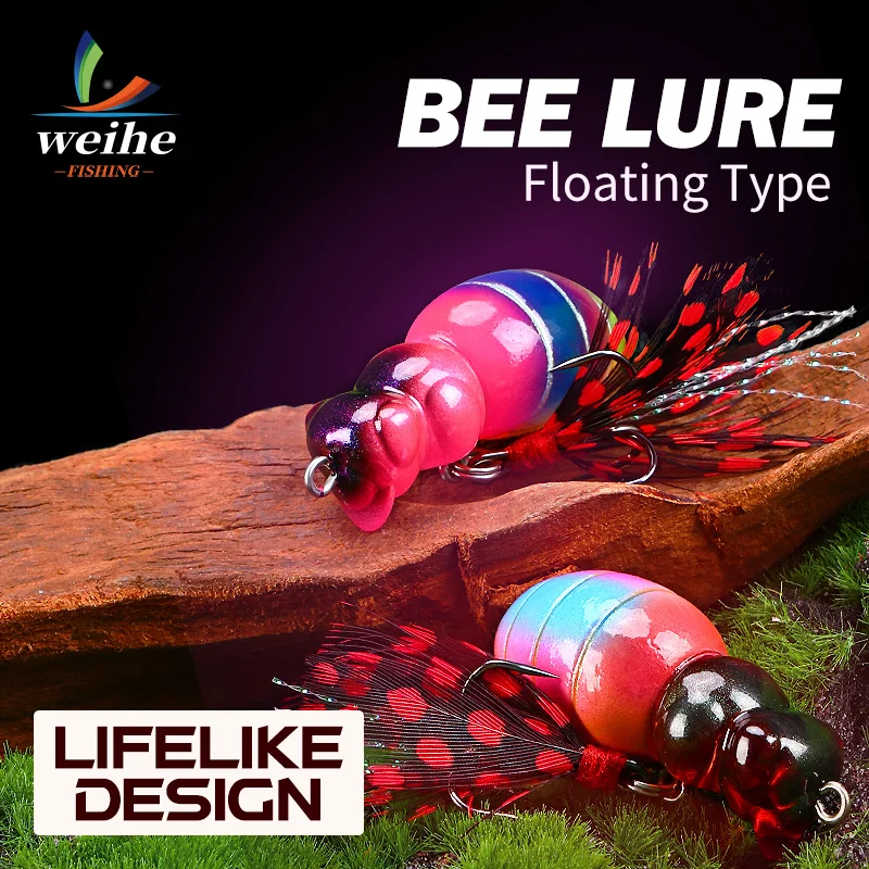 WEIHE Señuelo abeja biónico – Flotante